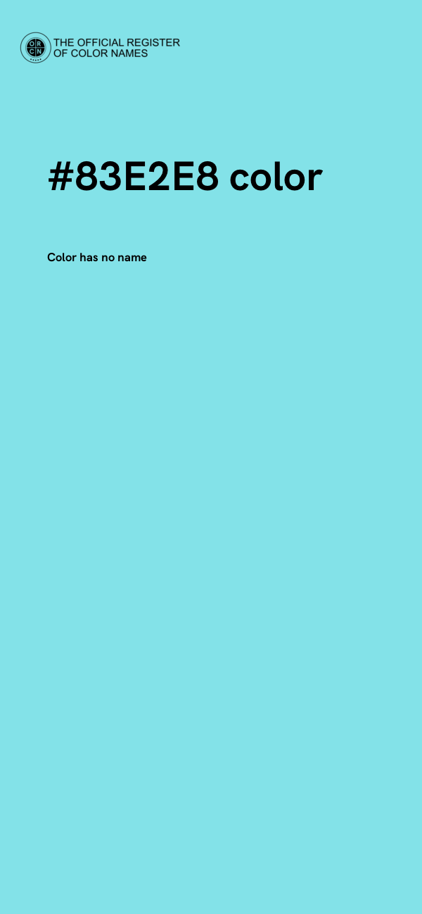#83E2E8 color image