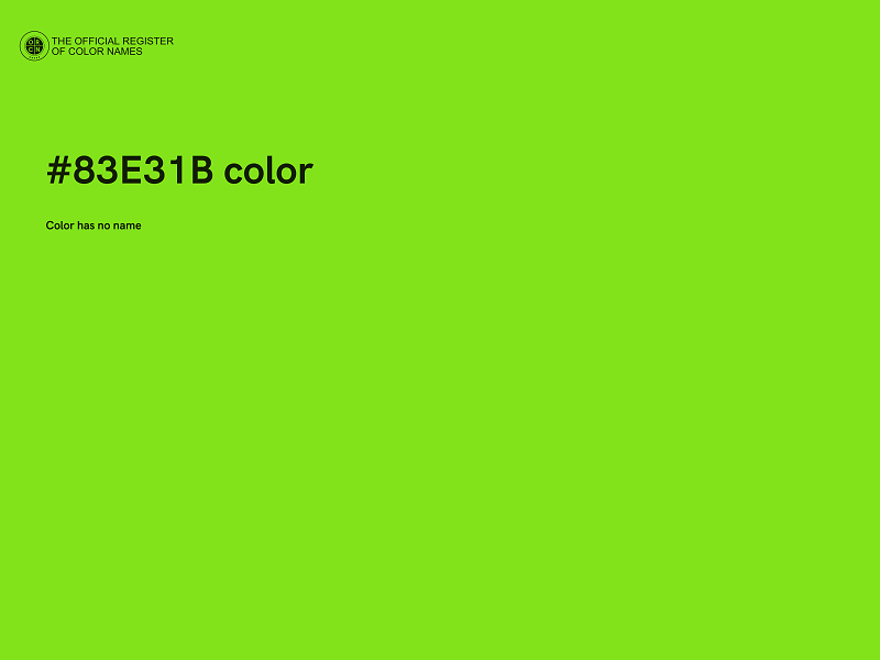 #83E31B color image