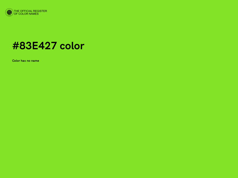#83E427 color image