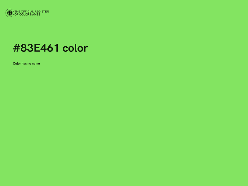 #83E461 color image