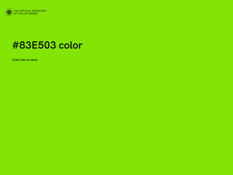 #83E503 color image