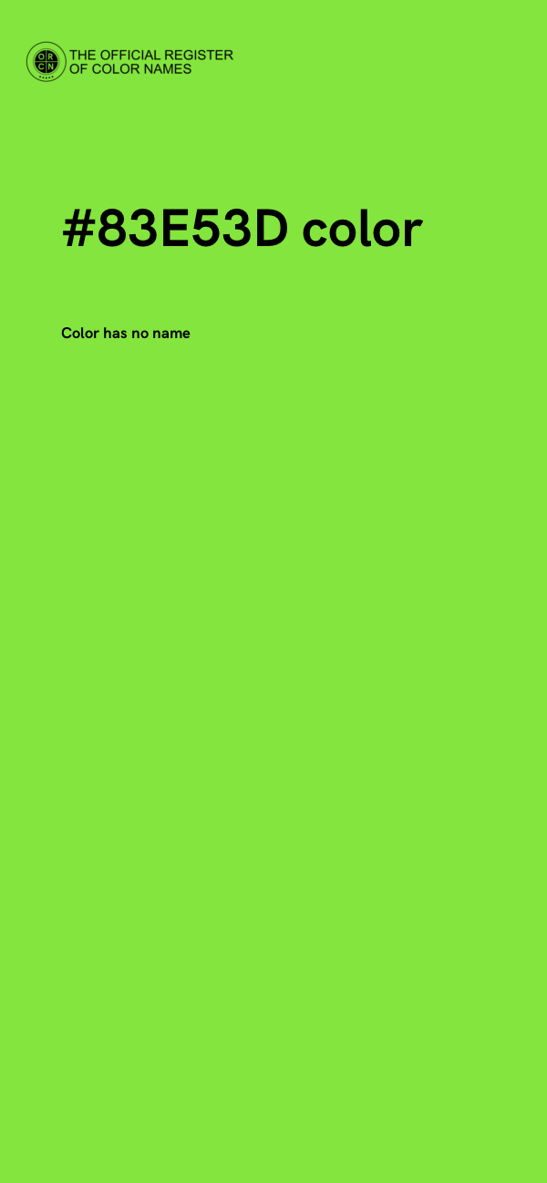 #83E53D color image