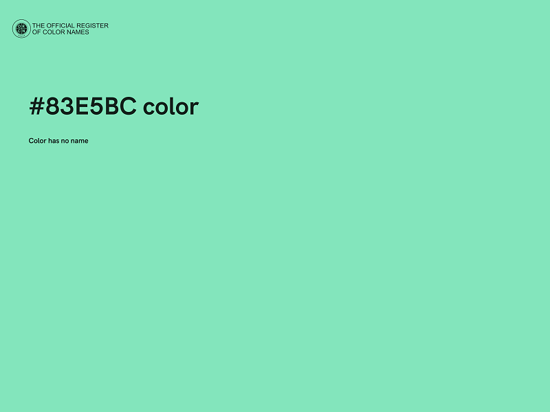 #83E5BC color image