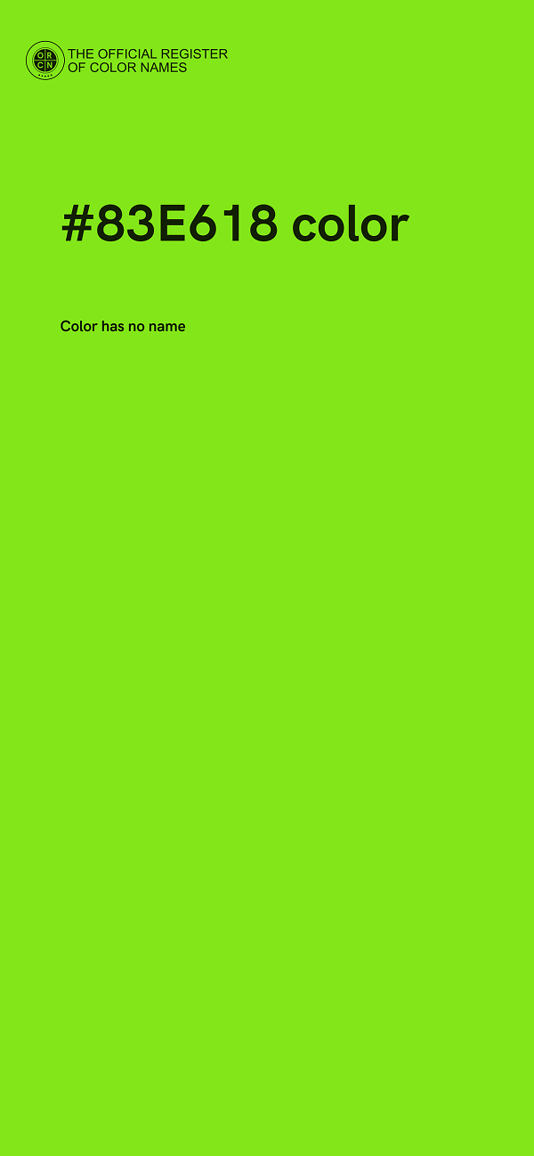 #83E618 color image