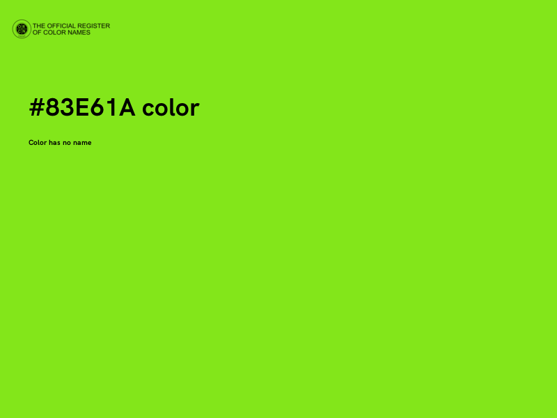 #83E61A color image