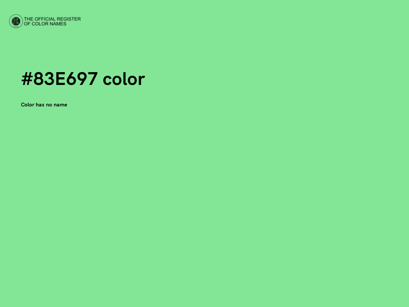 #83E697 color image