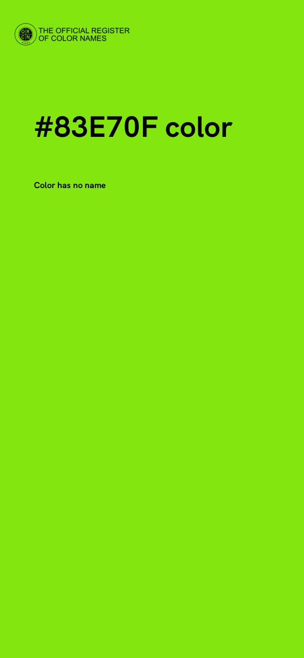 #83E70F color image