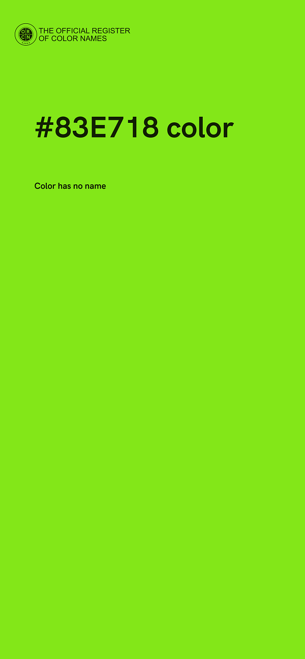#83E718 color image