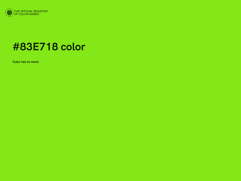 #83E718 color image