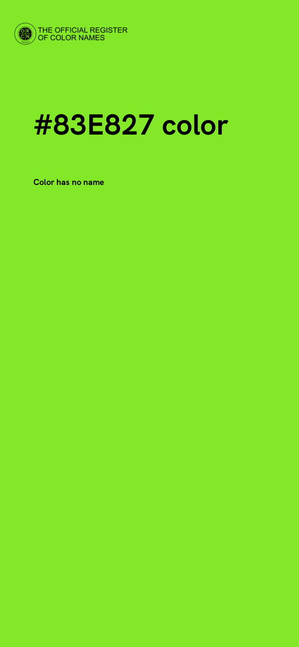 #83E827 color image