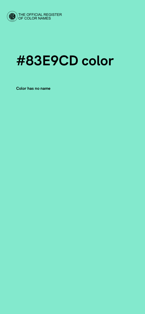 #83E9CD color image