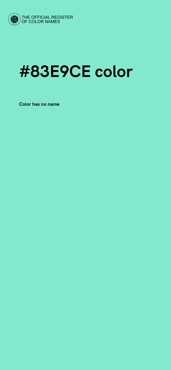 #83E9CE color image