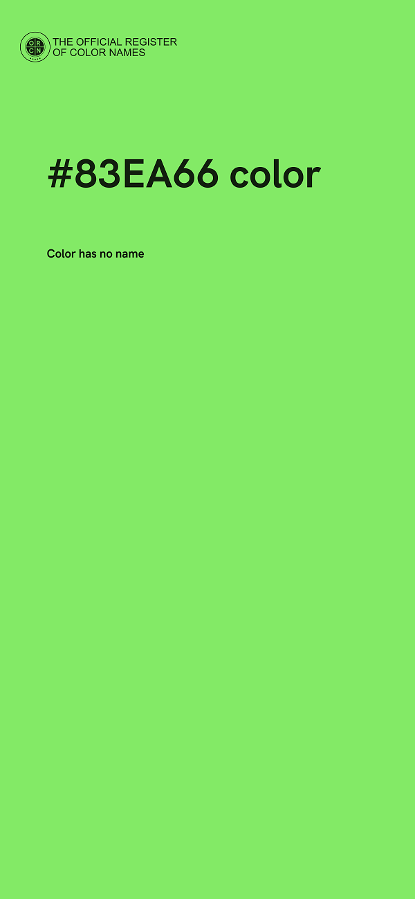 #83EA66 color image