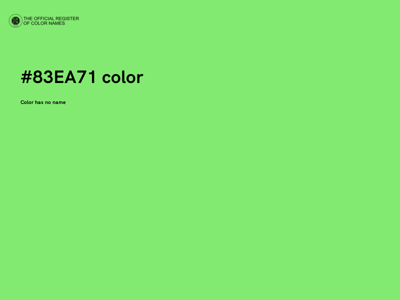 #83EA71 color image
