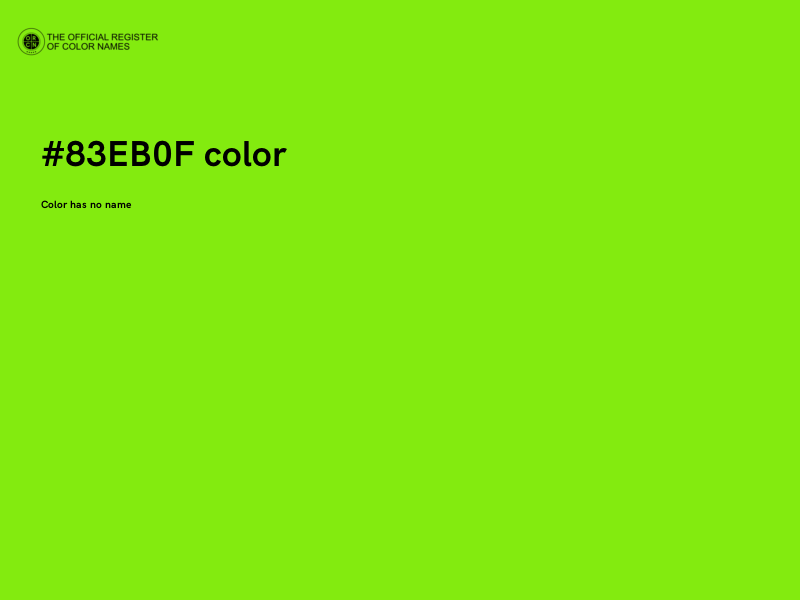 #83EB0F color image