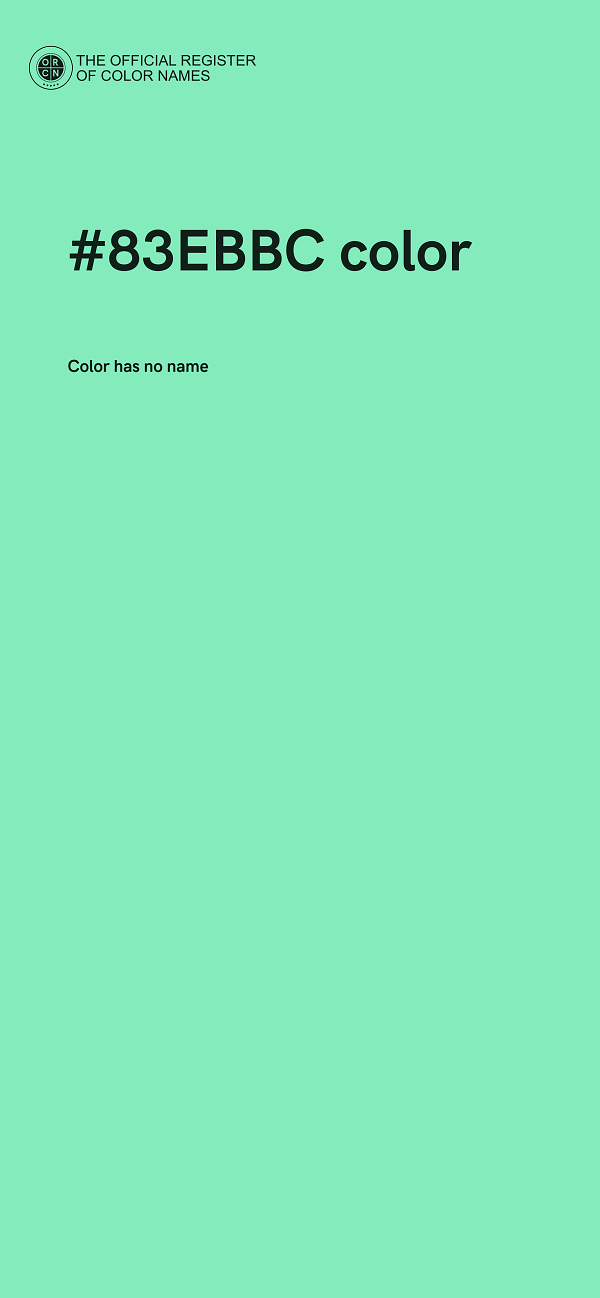 #83EBBC color image
