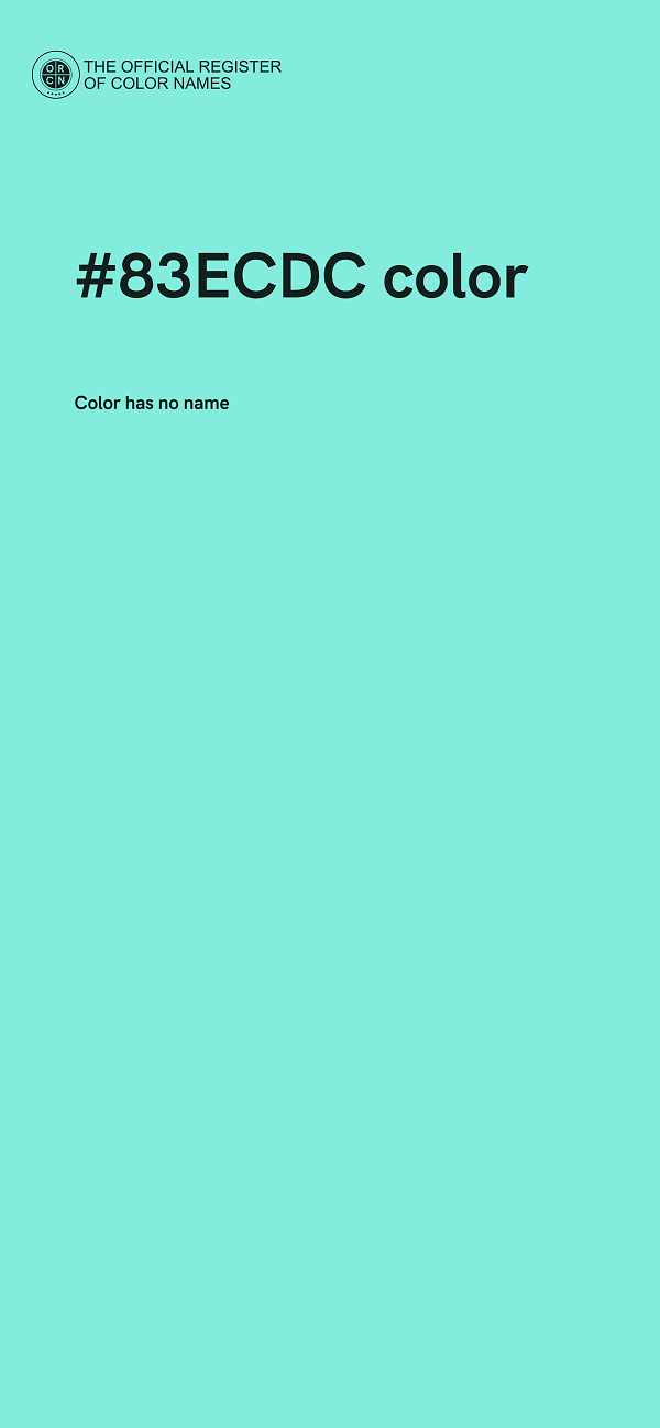 #83ECDC color image