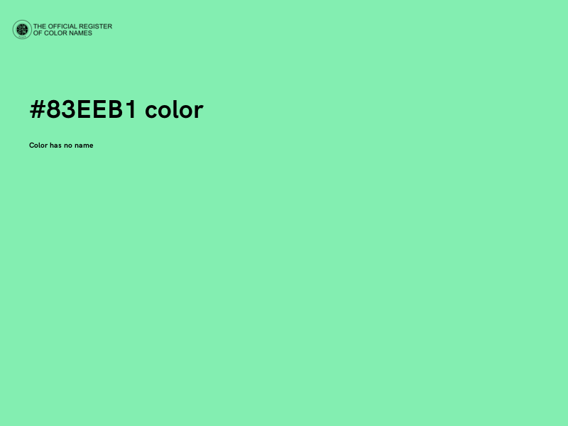 #83EEB1 color image