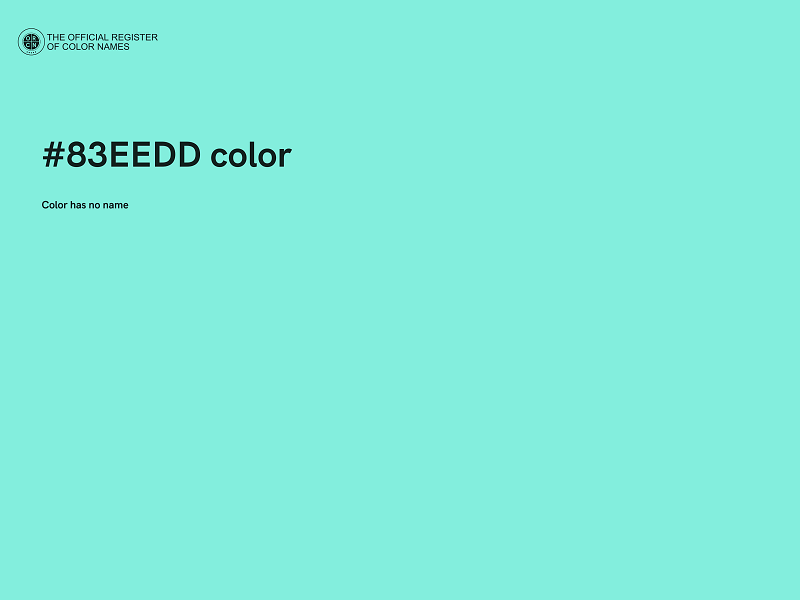 #83EEDD color image