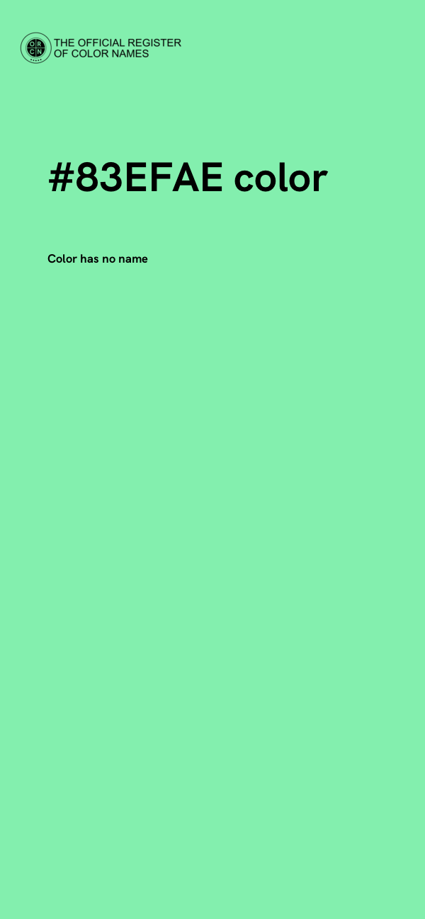 #83EFAE color image