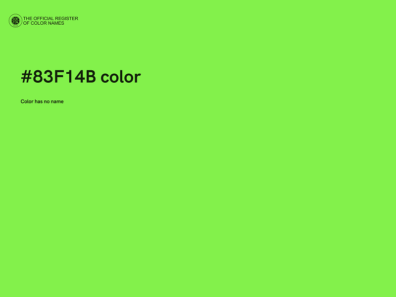 #83F14B color image