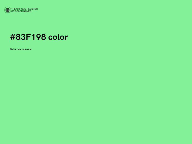 #83F198 color image