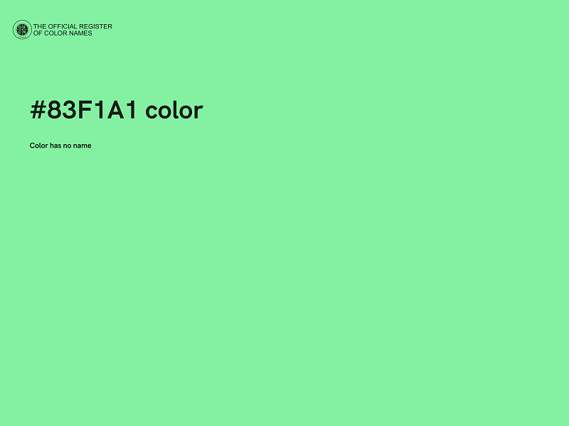 #83F1A1 color image