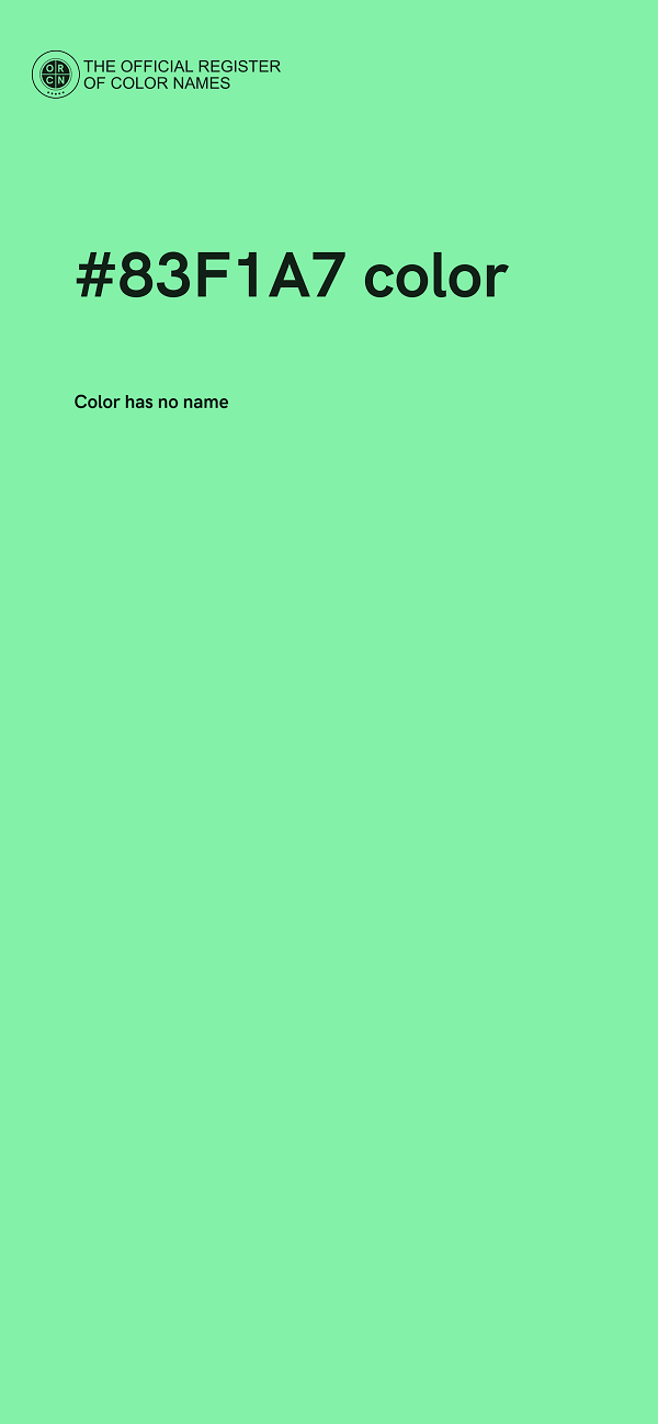 #83F1A7 color image