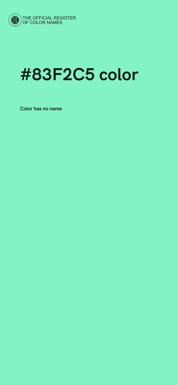 #83F2C5 color image