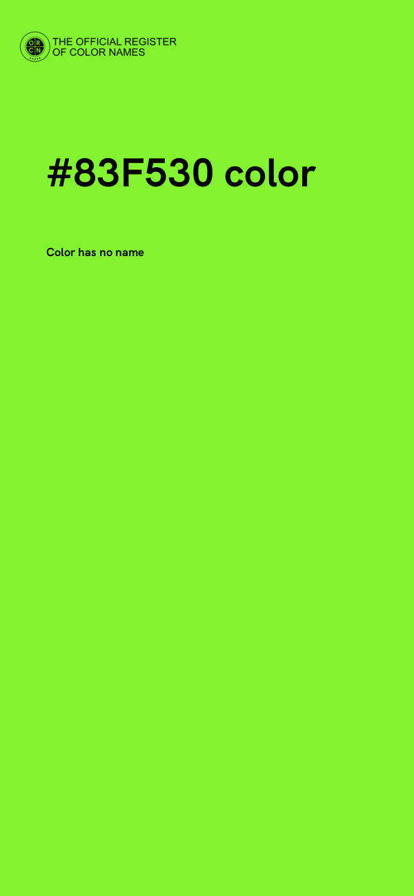 #83F530 color image