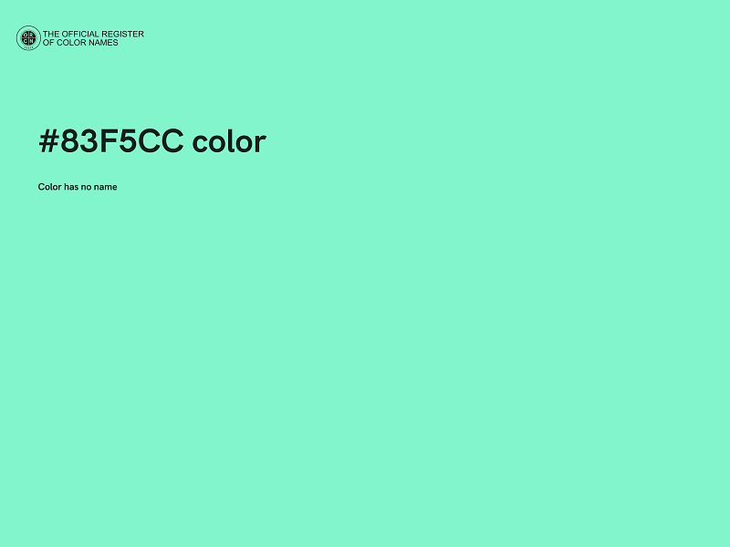 #83F5CC color image