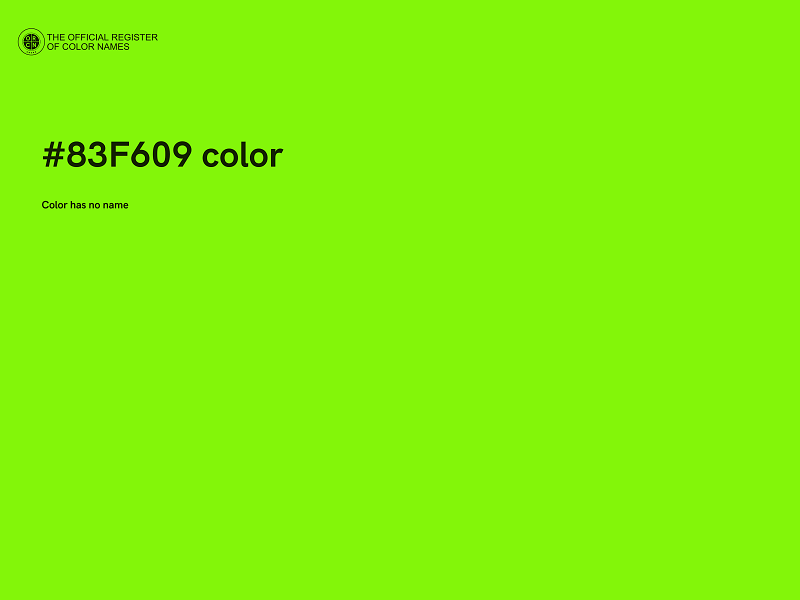 #83F609 color image