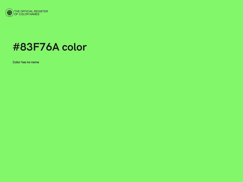 #83F76A color image