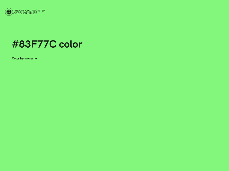 #83F77C color image