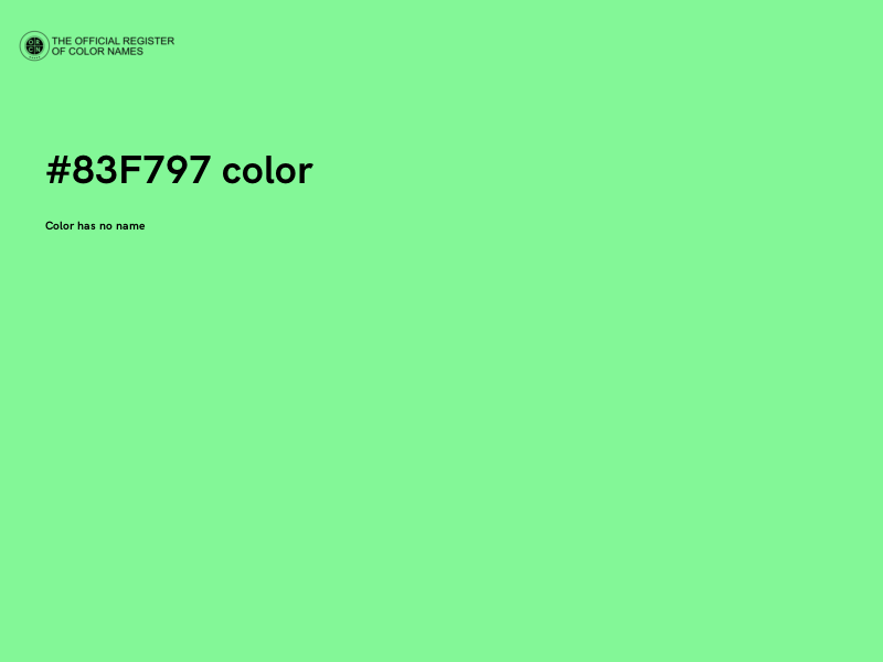 #83F797 color image