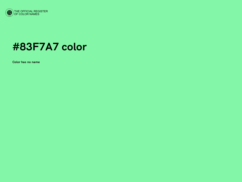 #83F7A7 color image