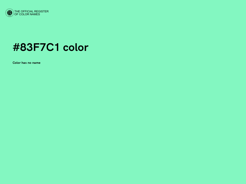 #83F7C1 color image