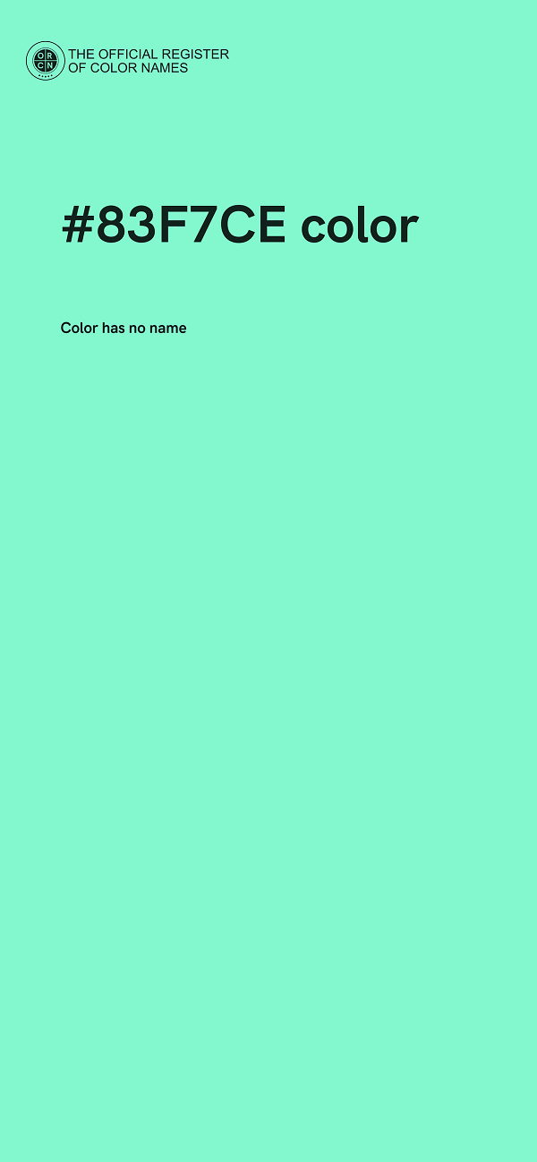 #83F7CE color image