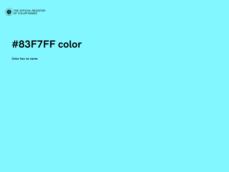 #83F7FF color image