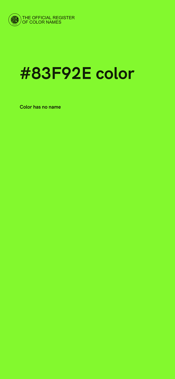 #83F92E color image