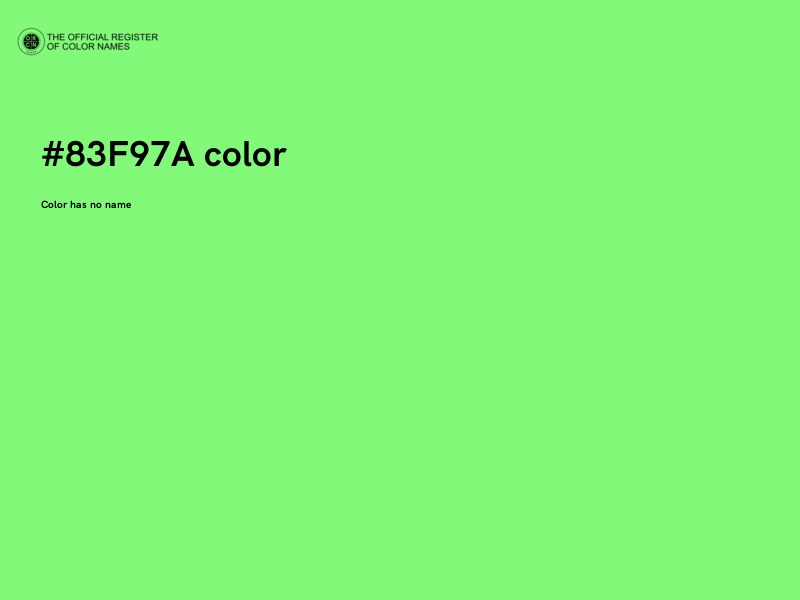 #83F97A color image