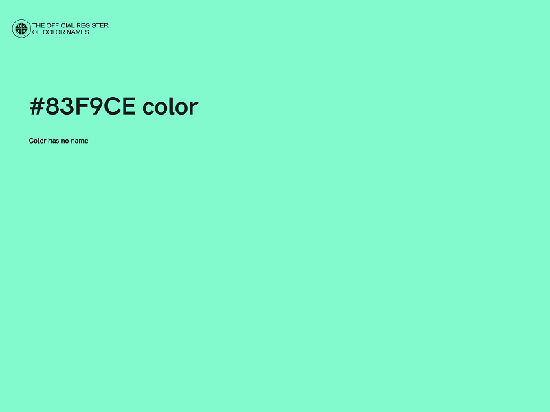 #83F9CE color image
