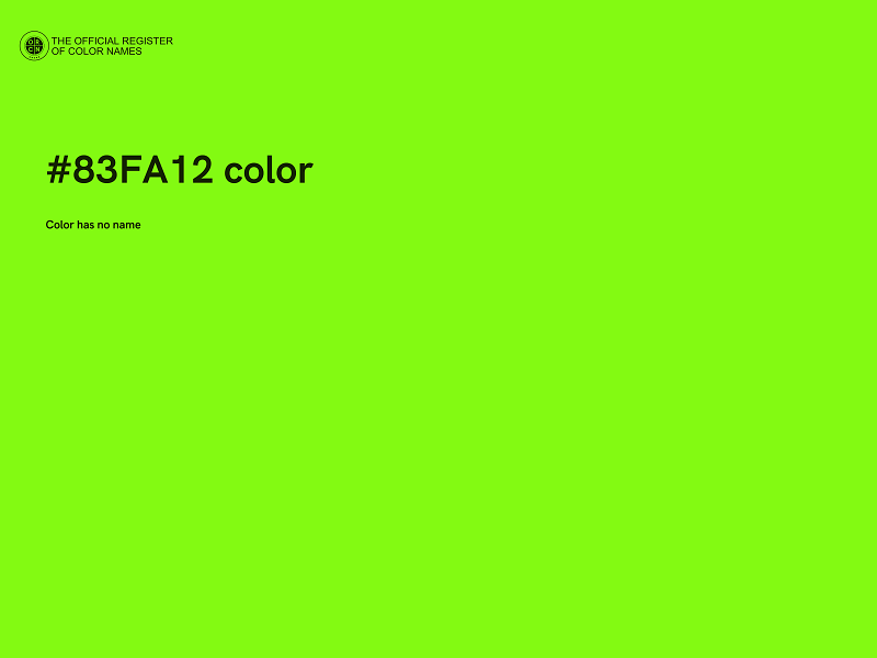 #83FA12 color image