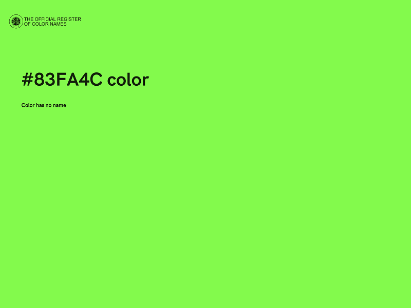 #83FA4C color image