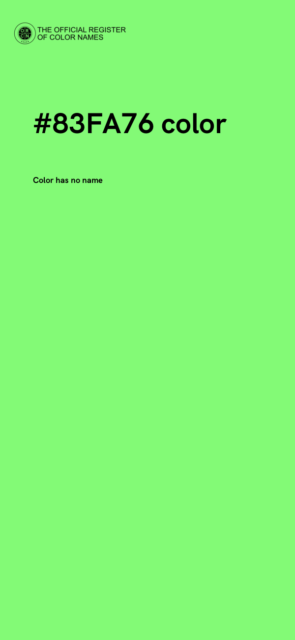 #83FA76 color image