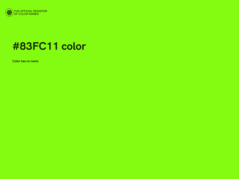 #83FC11 color image