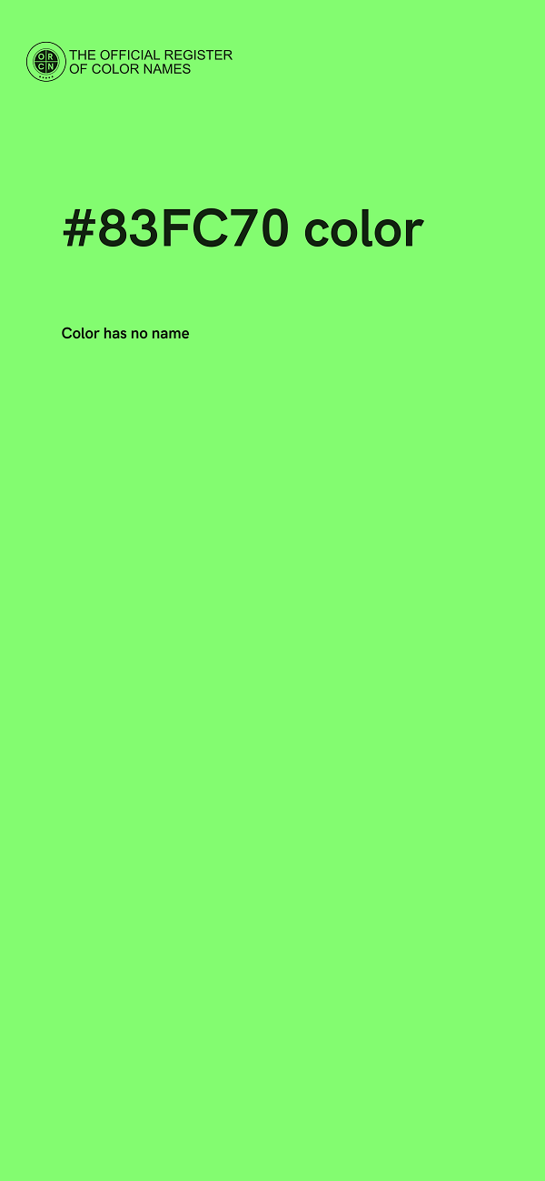 #83FC70 color image