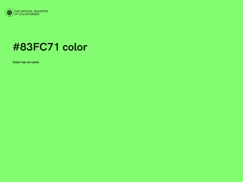 #83FC71 color image