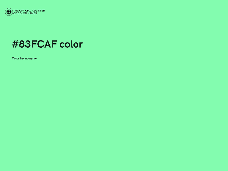 #83FCAF color image