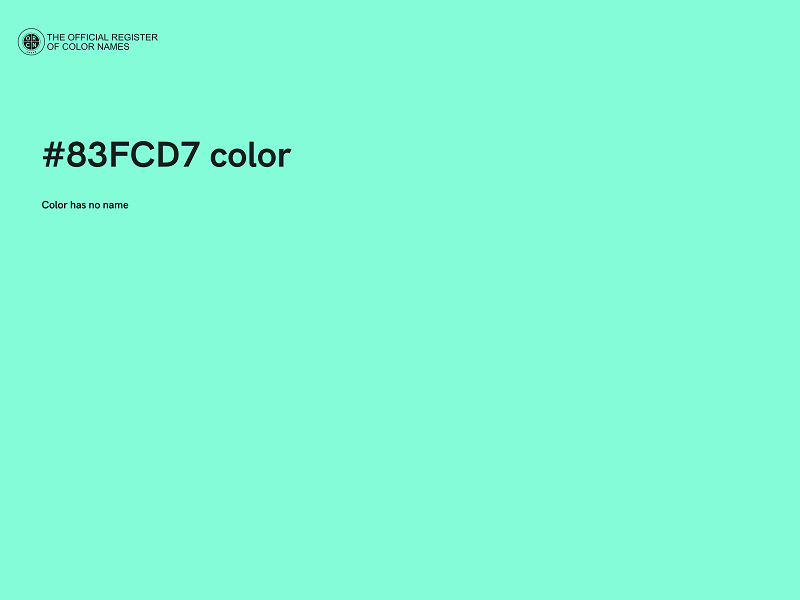 #83FCD7 color image